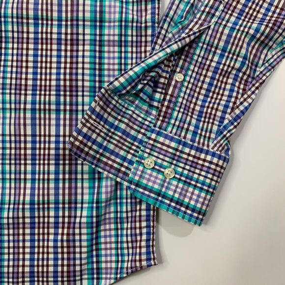 Peter Millar Shirt Mens XL Extra Large Summer Comfort Performance Plaid Nylon - Picture 3 of 13